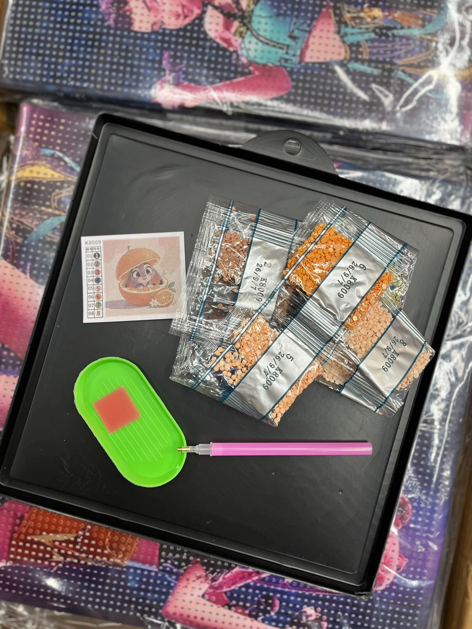 20x20 Plastik Çerçeve DIY Elmas Taş İşleme Mozaik Tablo